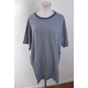 Brixton Mens Hilt Washed S/S T Shirt Blue Green Pine XL New Knit